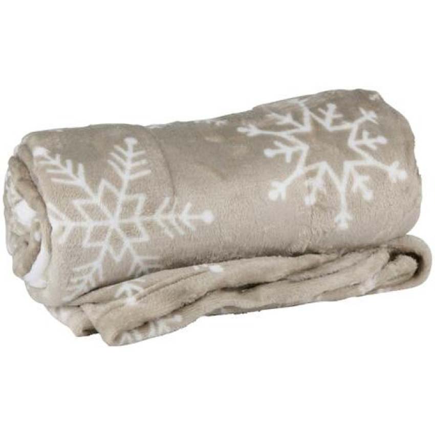 Plaid Articasa x-mas flanelle beige/blanc/rouge 200x150cm Plaid Articasa x-mas flanelle beige/blanc/rouge 200x150cm
