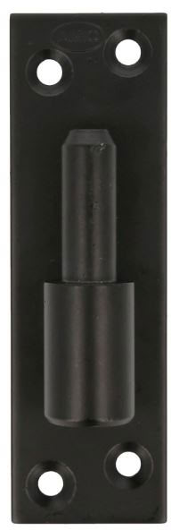 Plaatduim zwart 14mm voor Meranti poort