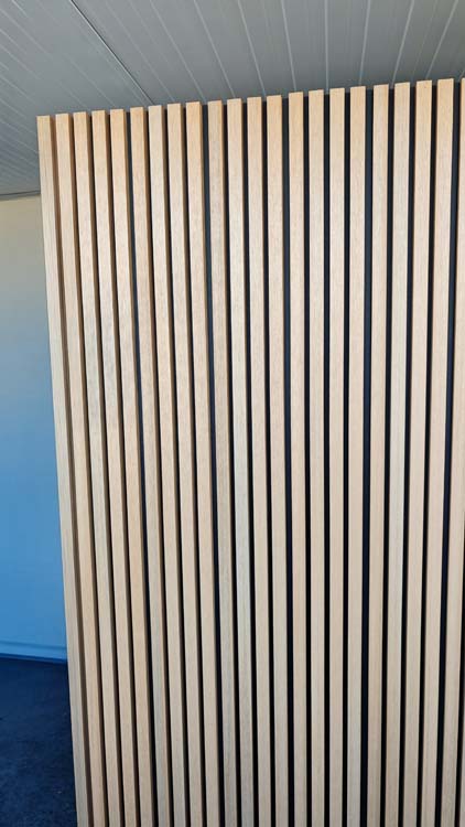 Gevelpaneel Line up Noa WPC eik/zwart 15,9x290x2,5cm