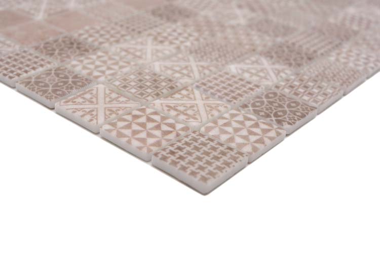 Mosaïque Eco Mix Patchwork beige mat 31,5x31,5cm