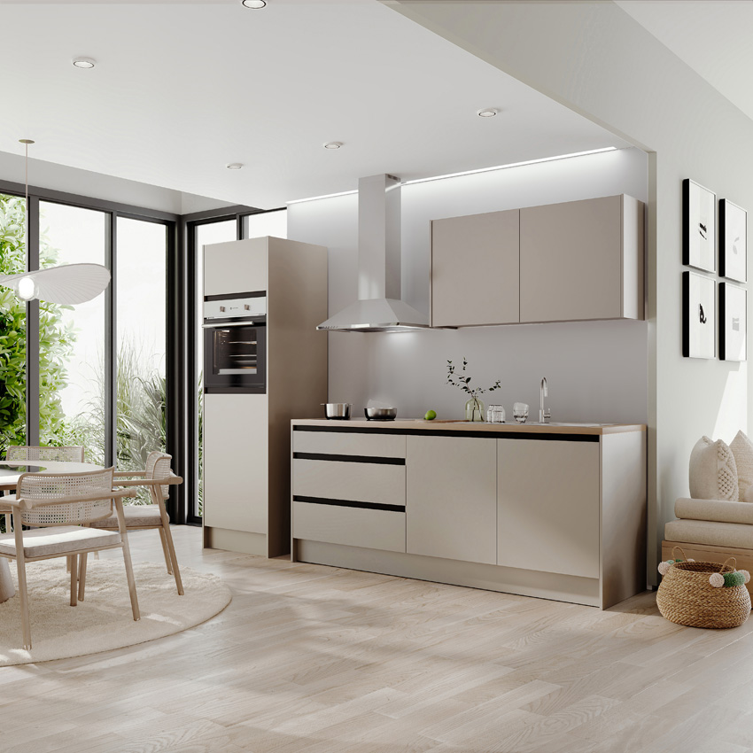 Keuken Berlin kasjmier 273cm - zonder toestellen
