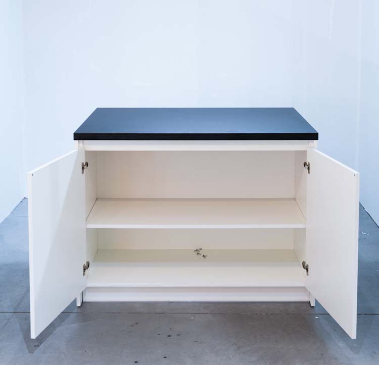 Keukeneiland Plenti wit/zwart 124cm Keukeneiland Plenti wit/zwart 124cm