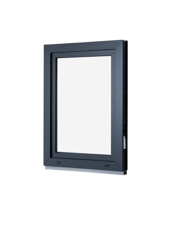1-VAN Châssis oscillo-battant pvc Elegant noir/noir B750xH1000 mm D 1-VAN Châssis oscillo-battant pvc Elegant noir/noir B750xH1000 mm D