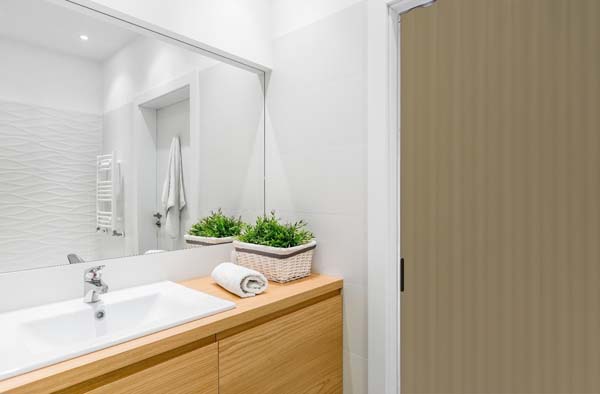 Porte pliante cuero simili cuir sur mesure