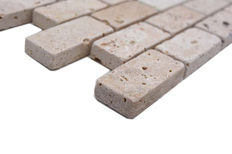 Mosaïque travertin light 30,5 x 30,5 cm
