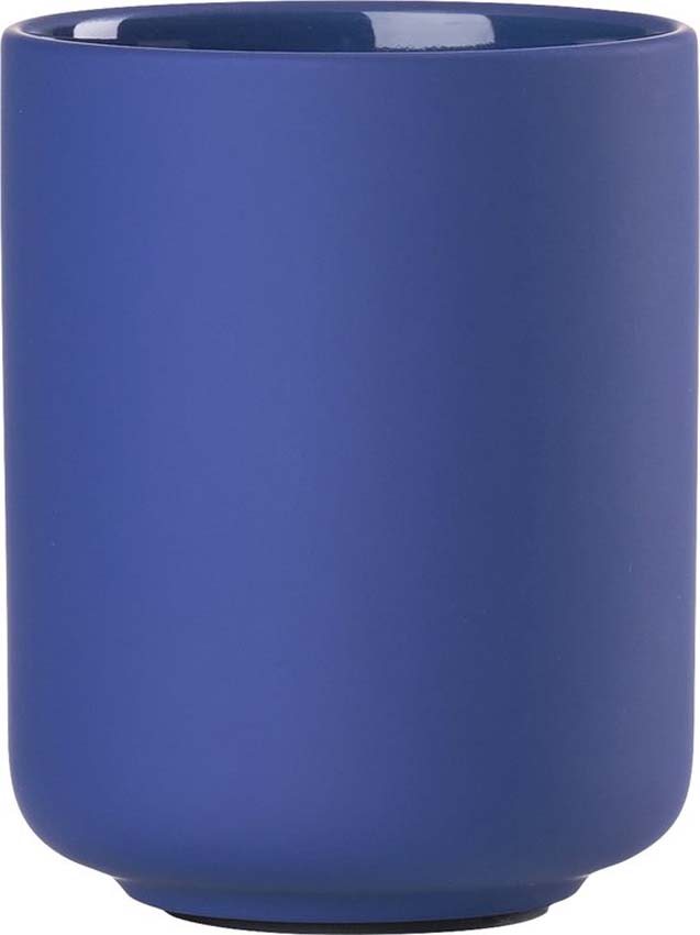 Gobelet à brosse à dents Ume en céramique indigo