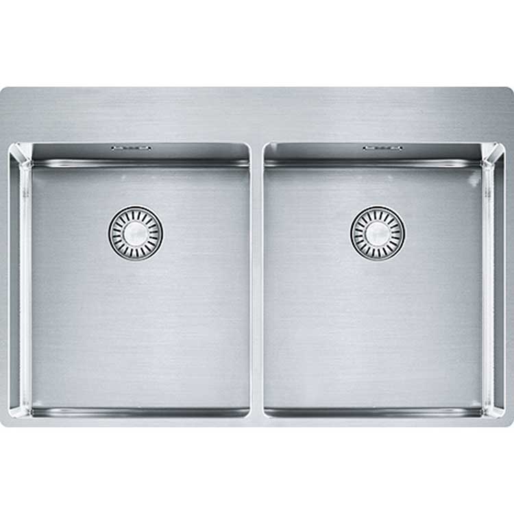Spoelbak Franke Box inox 2 bak 77x51cm