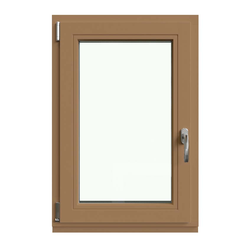 Houten draaikiepraam 1-vleugel Vardelux meranti 68mm naturel 1000x1400mm links