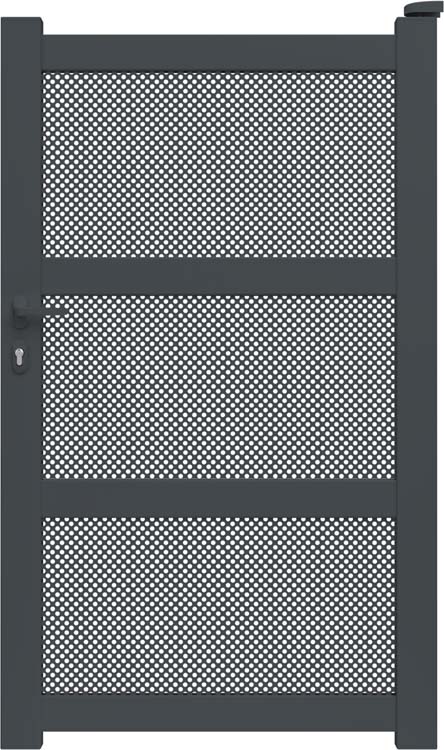 Portillon Montera alu anthracite sur mesure droit