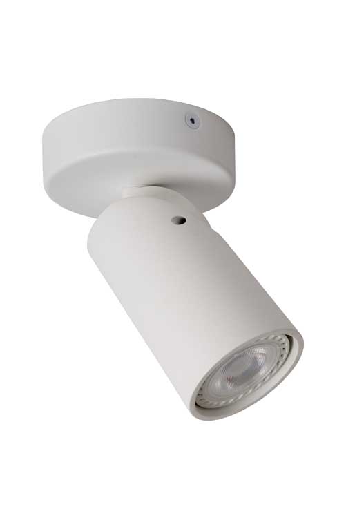 Lucide XYRUS - Spot plafond - Ø 9 cm - LED Dim to warm - GU10 - 1x5W 3000K/2200K - Blanc