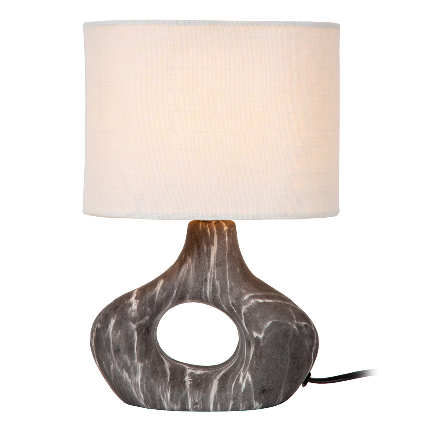 Lucide Essential Tomeo - Lampe de table - 1xE14 - Noir