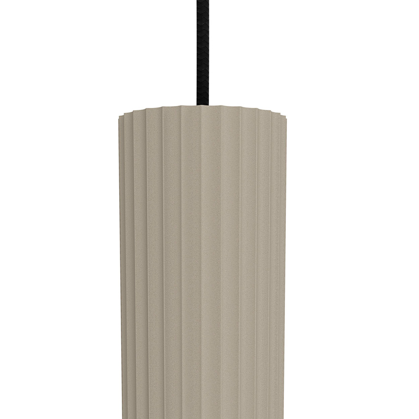 Suspension - sable - 96x14x102cm - dimmable - E27 + GU10 - 3x40W + 3x7W - sources lumineuses exclues