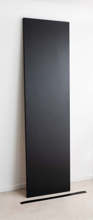 Werkblad voor keuken Plenti zwart 220,5x60cm