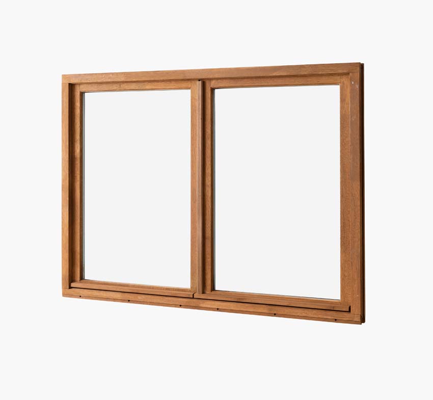 Draairaam 2-vleugel Trae Meranti hout 55mm naturel B1400xH1000mm rechts opendraaiend