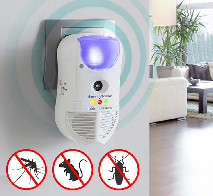 Ongediertebestrijder 5-in-1 met led en sensor