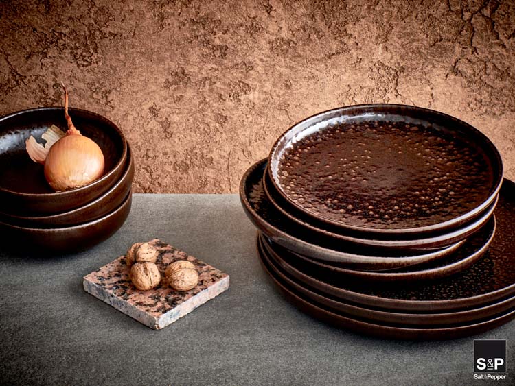 Assiette Tabo Chocolate 17,5 x H 2,5 cm