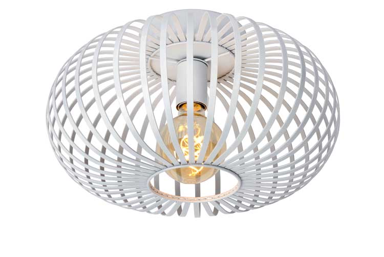 Lucide MANUELA - Plafonnière - Ø 40 cm - E27 - Wit