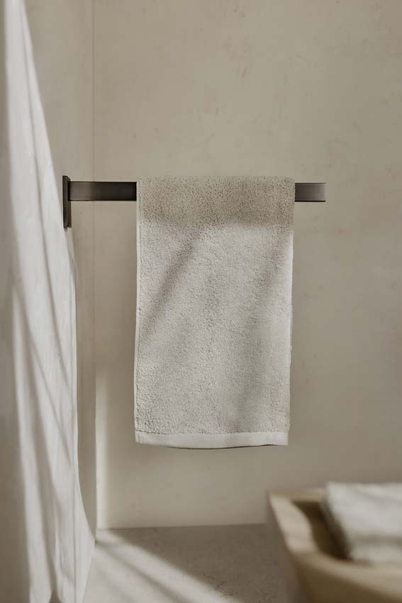 Handdoekhouder Zack Linea 1 stang grafiet 42 cm