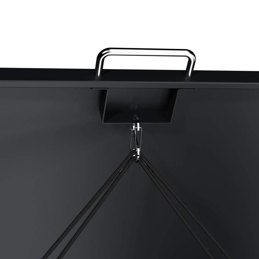 Remise pour conteneurs noir mat 116x68x80cm