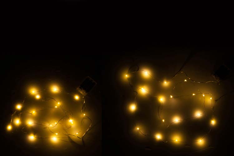 Boîte cadeau de lumières de Noël 20 leds blanc chaud Boîte cadeau de lumières de Noël 20 leds blanc chaud