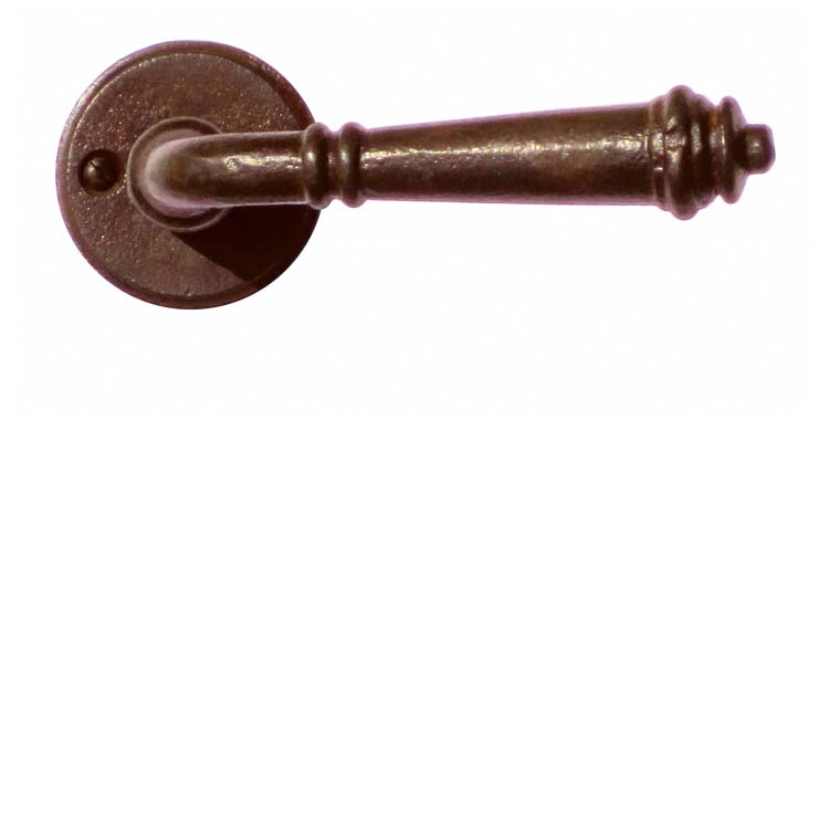 Poignée de porte triest rouille sans rosace