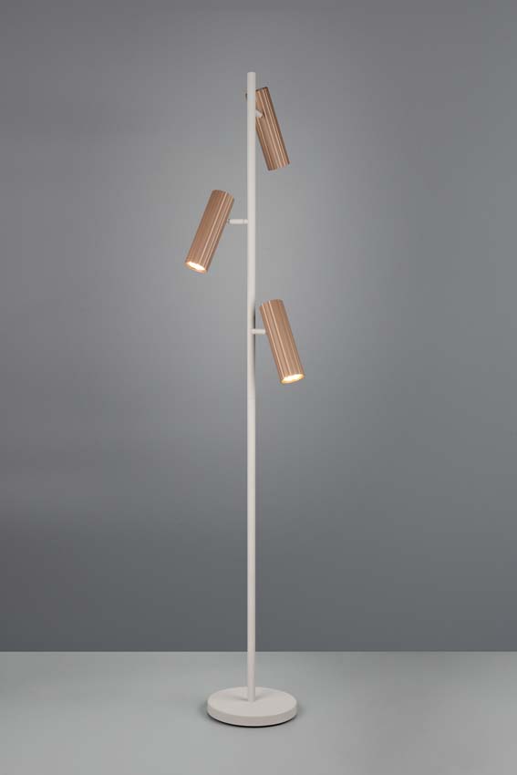 Lampadaire - Café - H150cm - Dimmable - GU10 - 3x10W