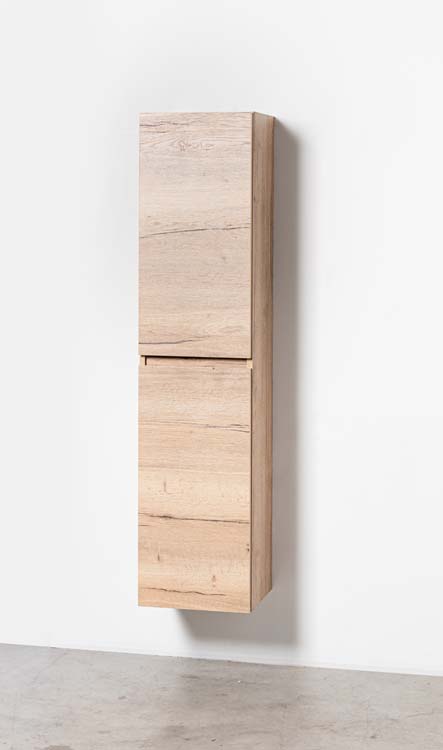 Armoire colonne Domino chêne suspendue 170x40x32cm