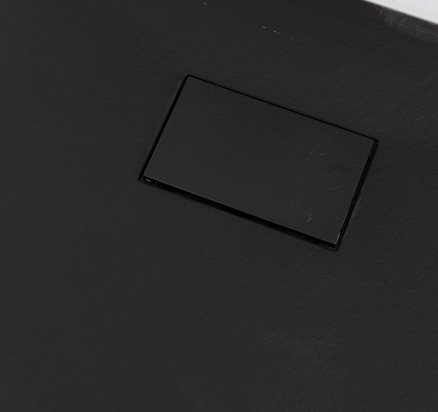 Receveur de douche Moby SMC noir mat aspect ardoise 120x80cm