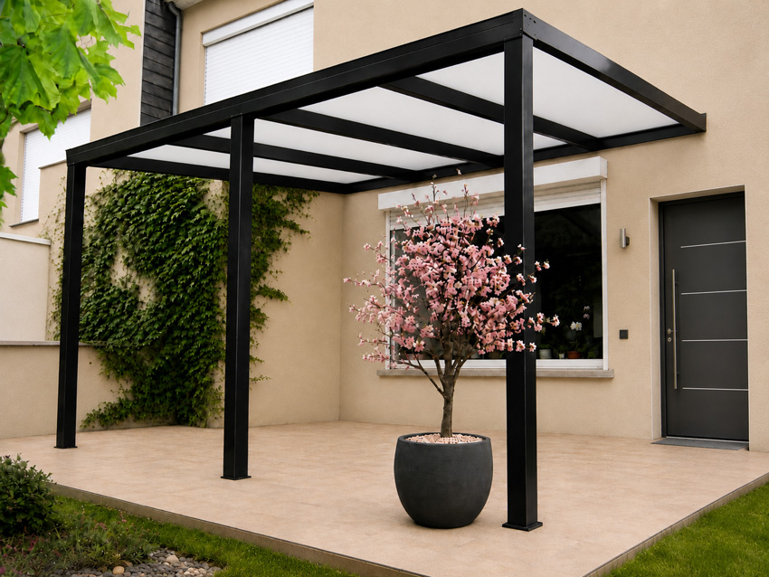 Toiture de terrasse Shadow noir 5x4m