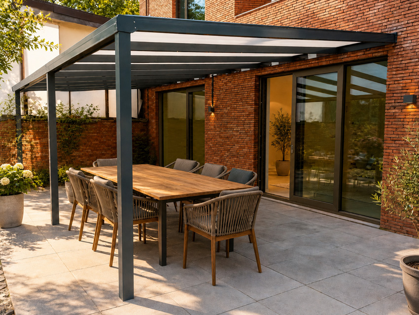 Toiture de terrasse Shadow anthracite 5x4m