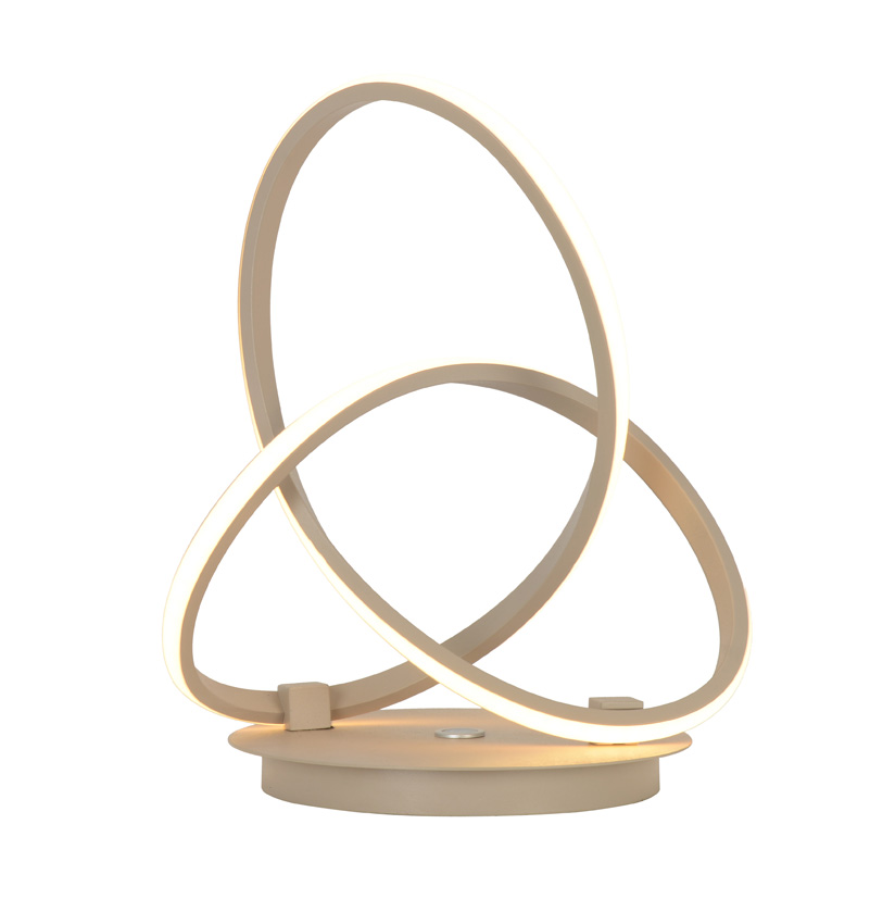 Lampe de table - sable - 26x21x33cm - dimmable - LED - 1x18W - 3000K