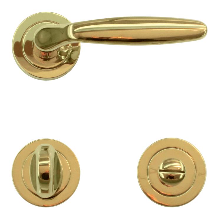 Deurkruk taormina titanium met WC-slot