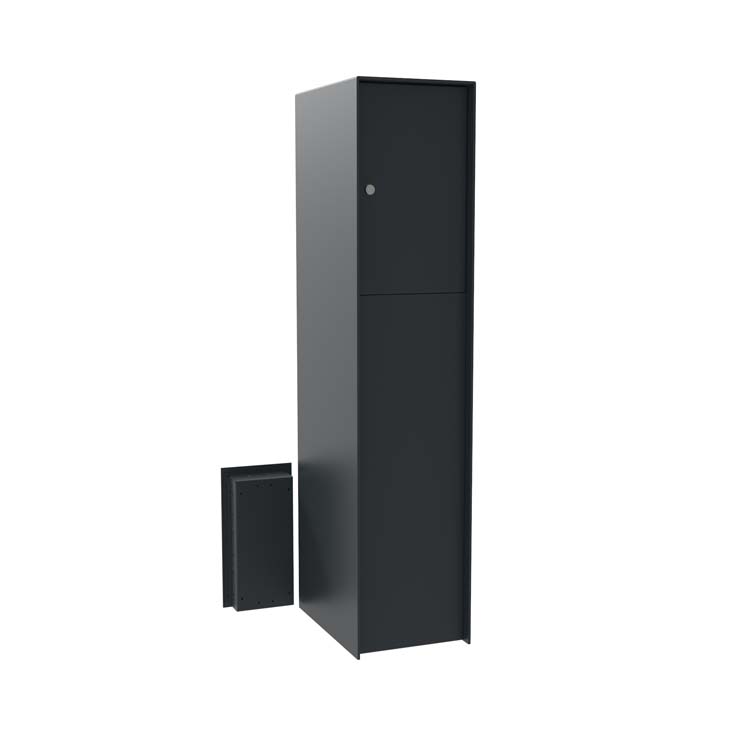 Pakketbrievenbus eSafe Fenix Front Connect antraciet