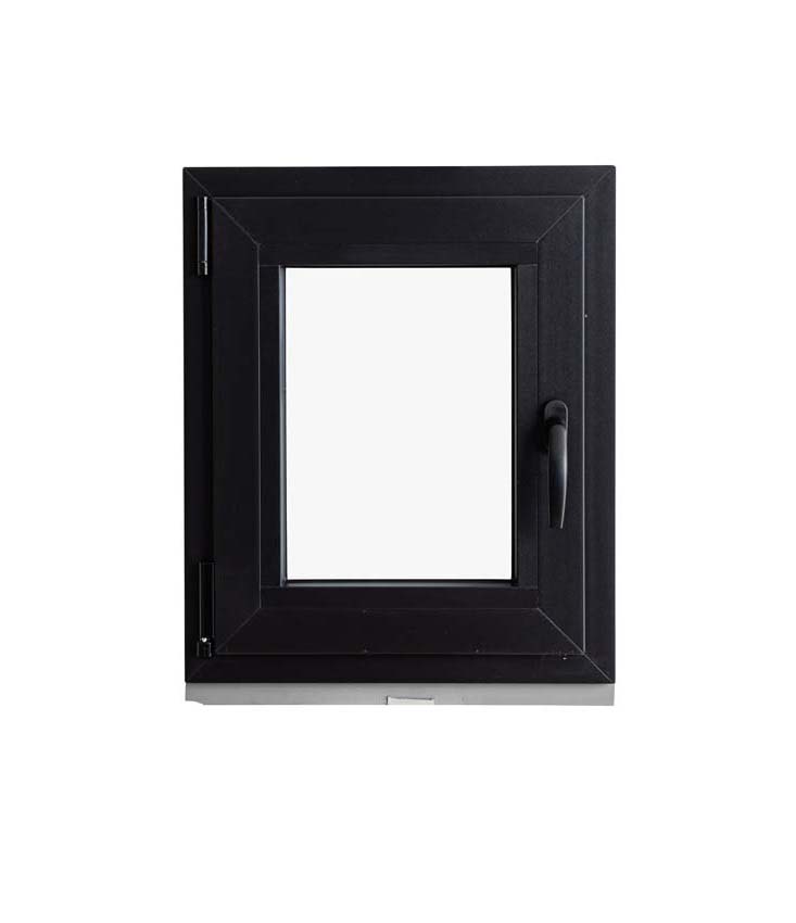 1-VL draaikiepraam pvc Deceuninck Elegant Inf. zwart/zw B700xH800 mm L 1-VL draaikiepraam pvc Deceuninck Elegant Inf. zwart/zw B700xH800 mm L