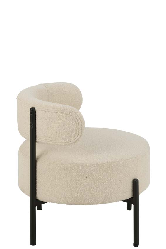 Lounge stoel Boucle wit Lounge stoel Boucle wit