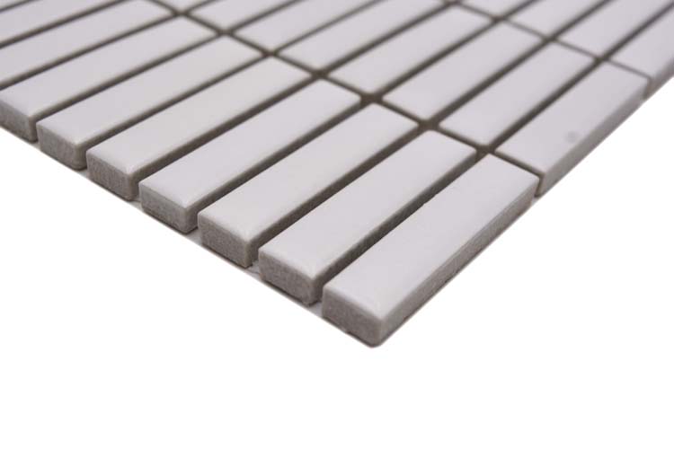 Mosaïque Finger blanc mat 30x30cm