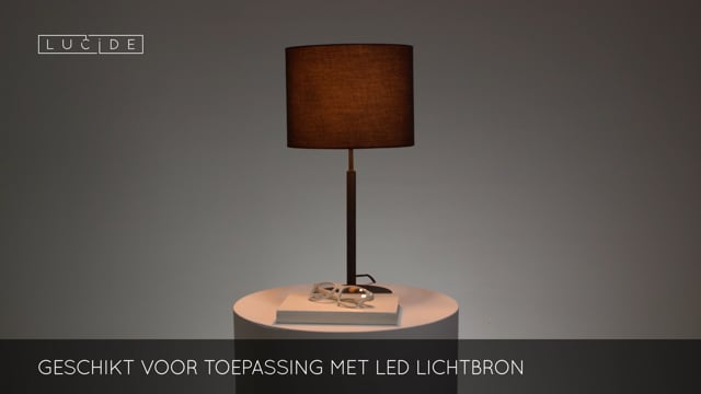 Lucide MAYA - Tafellamp - Ø 26 cm - 1xE27 - Zwart Lucide MAYA - Tafellamp - Ø 26 cm - 1xE27 - Zwart