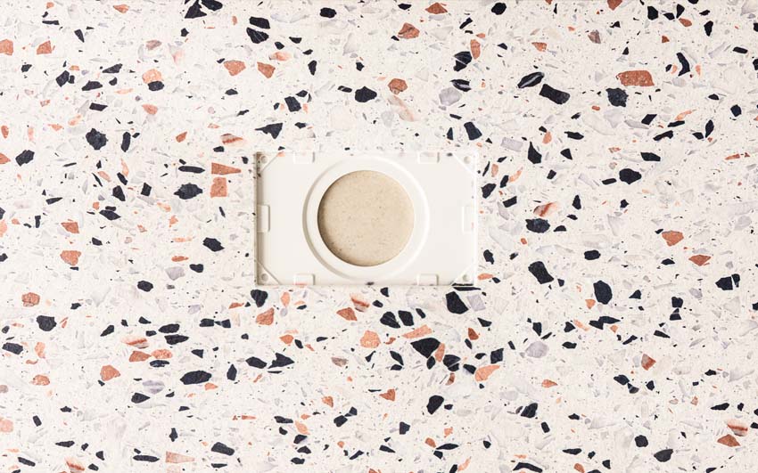 Douchebak Moby SMC terrazzo look 120x90cm