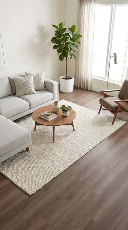 Vinyl vloer Altamura plank 4mm eik donker 121,3x17,6cm