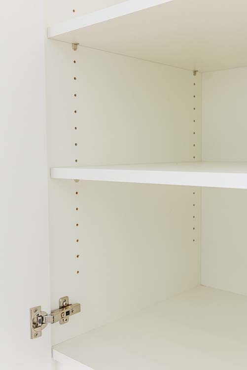 Meuble de cuisine Plenti avec étagères blanc