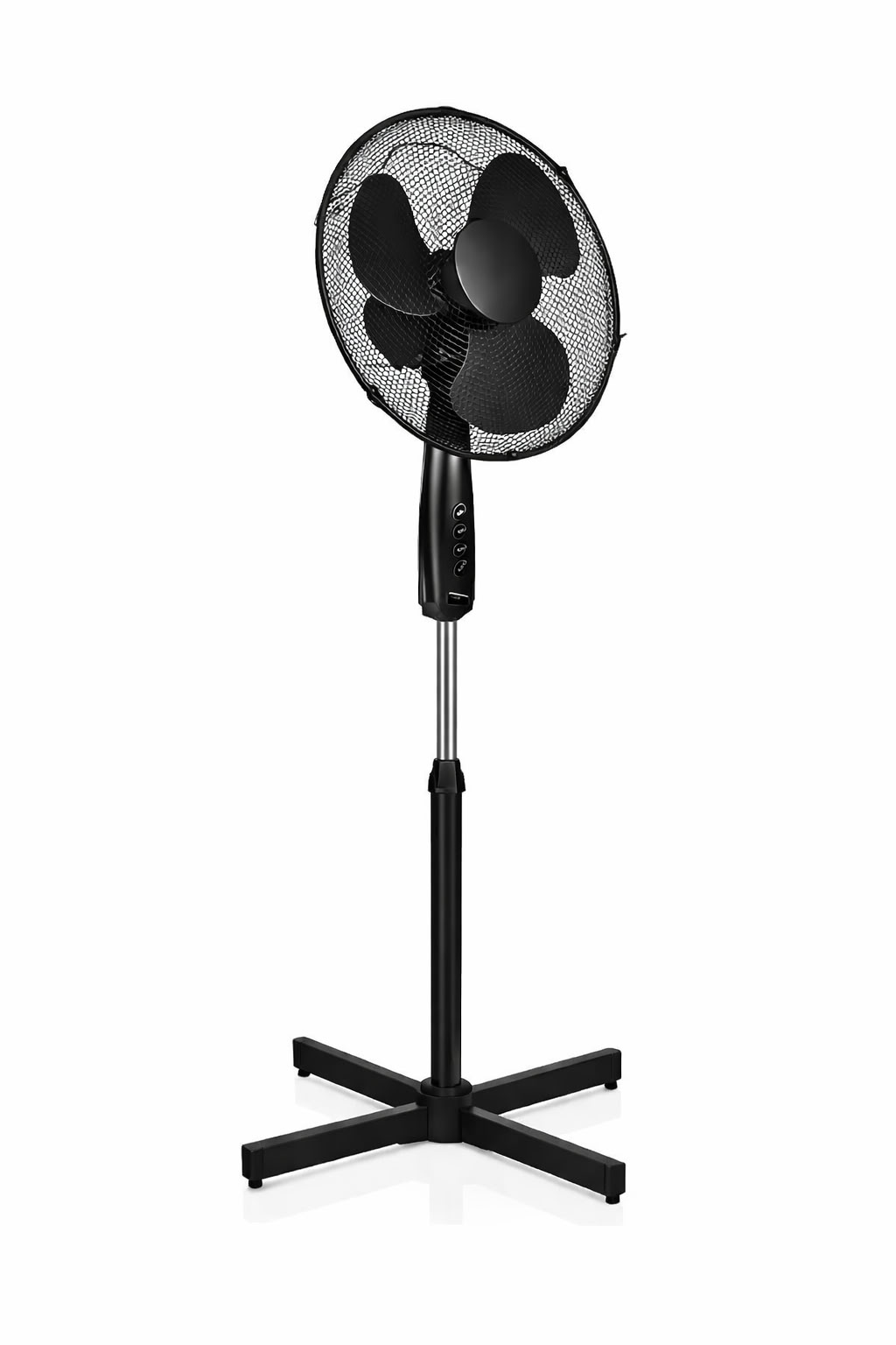 Statiefventilator 3 snelheden zwart Ø40cm