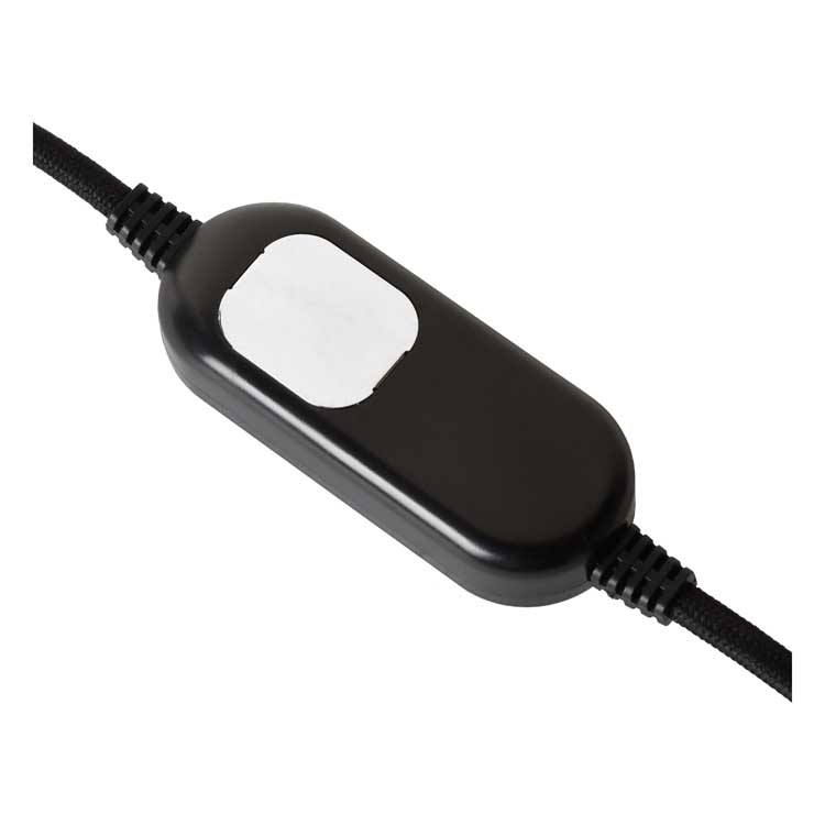 Lucide PEPIJN - Lampe de table - E14 - 3 StepDim - Noir