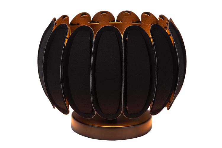 Lucide SPENCER - Lampe de table - Ø 30 cm - 1xE27 - Noir