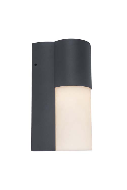Buitenverl wandlamp opaal retrofit GU10 donkergrijs