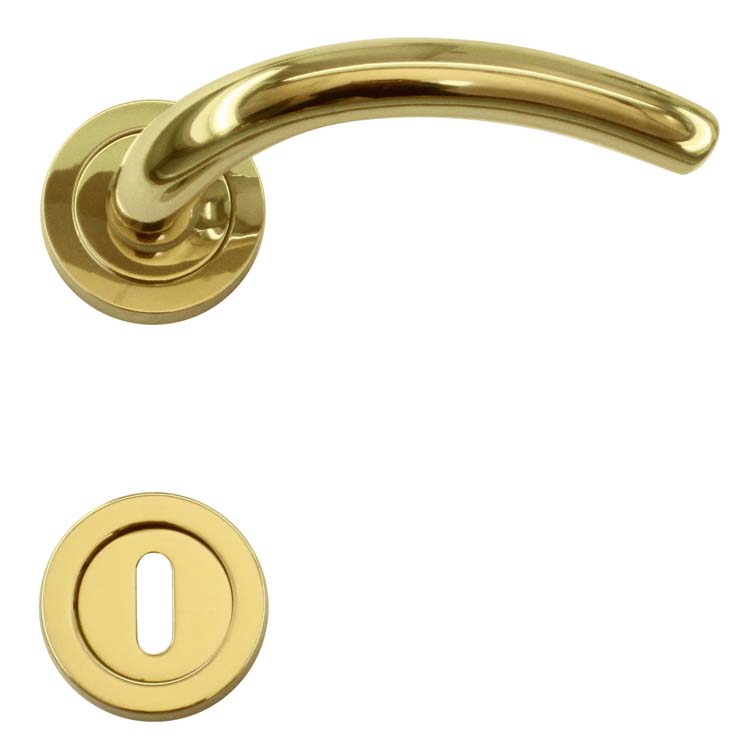 Poignée de porte pro matera cuivre rosace barbe