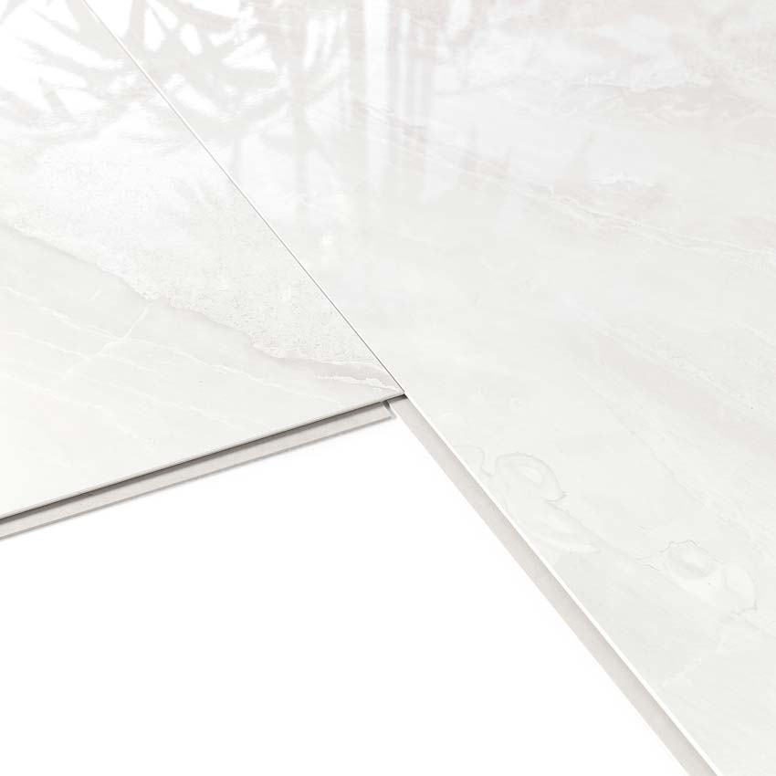 Panneau mural Dumawall+ Evora gloss marbre blanc 50x90cm