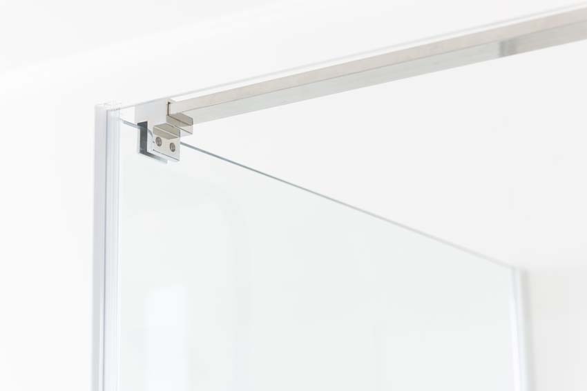 Douchehoek Alexia met vaste wand en draaideur chroom profiel 90x190cm