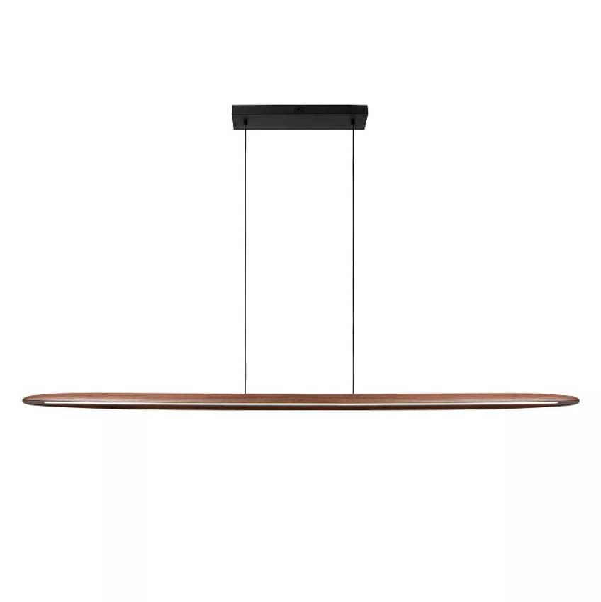 Lucide Vibes Langholt - Suspension - LED Dimmable - CCT - 1x28W 2200K/4000K - Bois clair