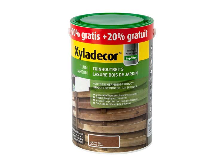 Xyladecor Garden House Teinté Chêne Clair 5L + 1L Gratuit