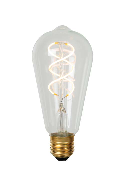 Ampoule filament - transparent - Ø6,4cm - E27 - 4,9W - 2700K